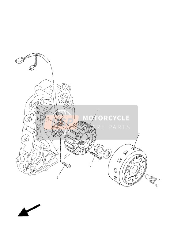 Yamaha YP400RA 2014 GENERATOR für ein 2014 Yamaha YP400RA